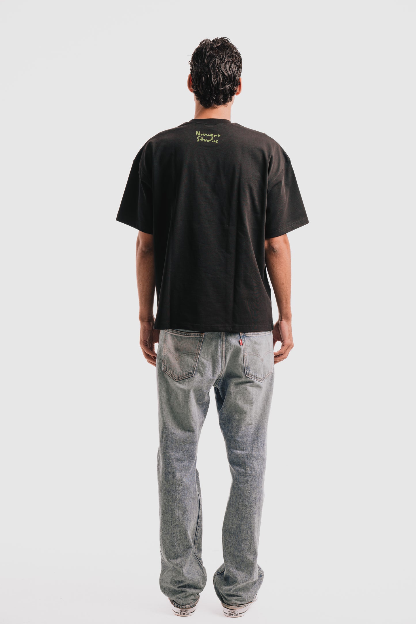 Nouveau Print T-Shirt - Black x Green