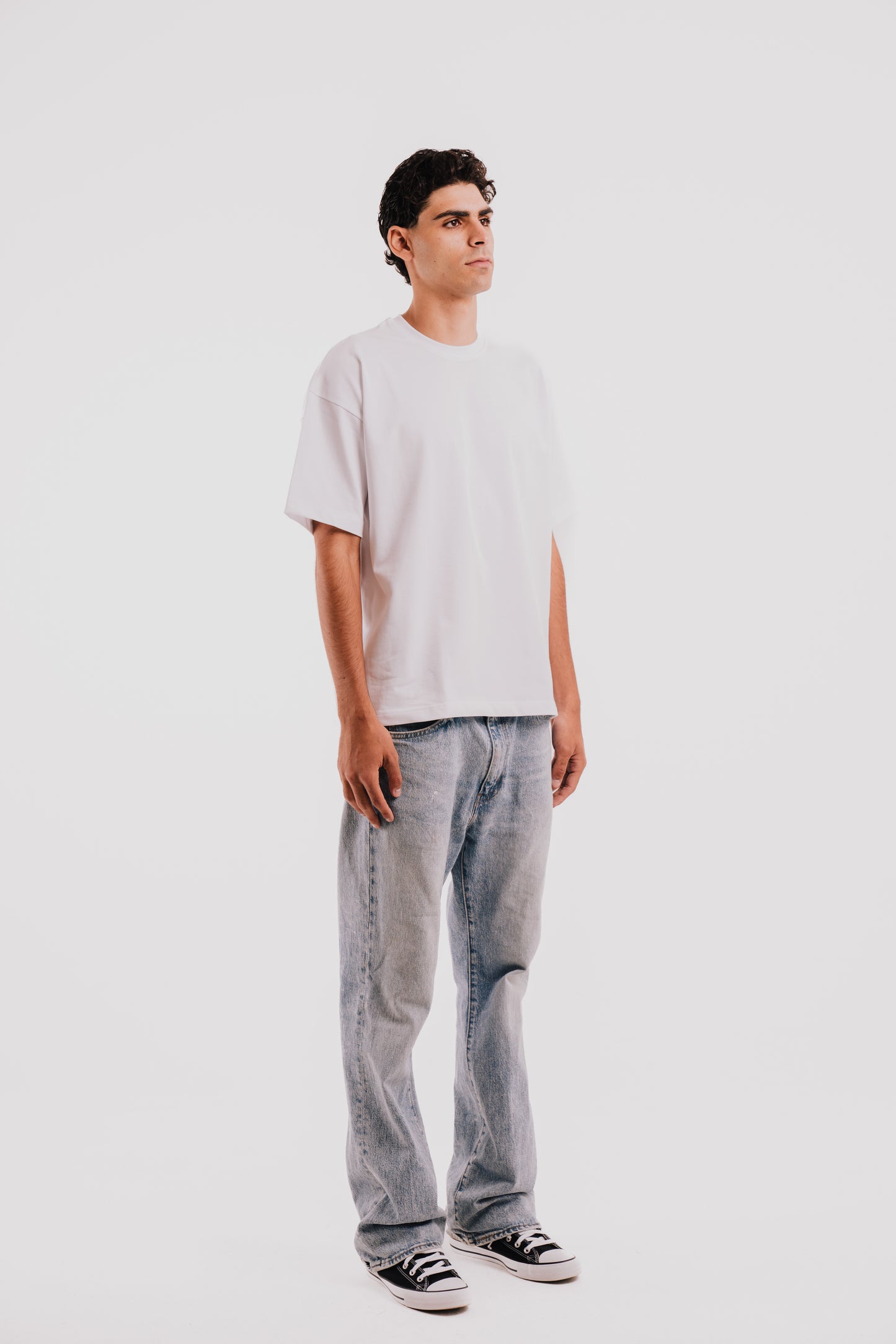 Nouveau Print T-Shirt - White x Blue