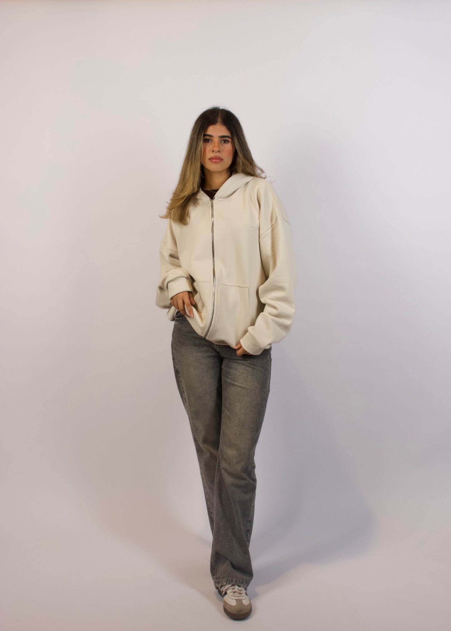 Heavyweight Zip-up - Cream