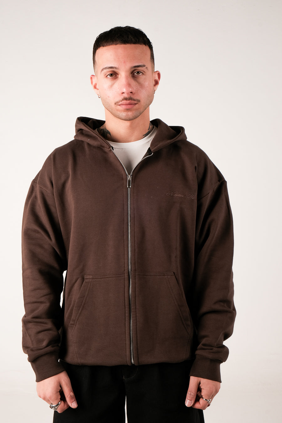 Heavyweight Zip-up - Espresso