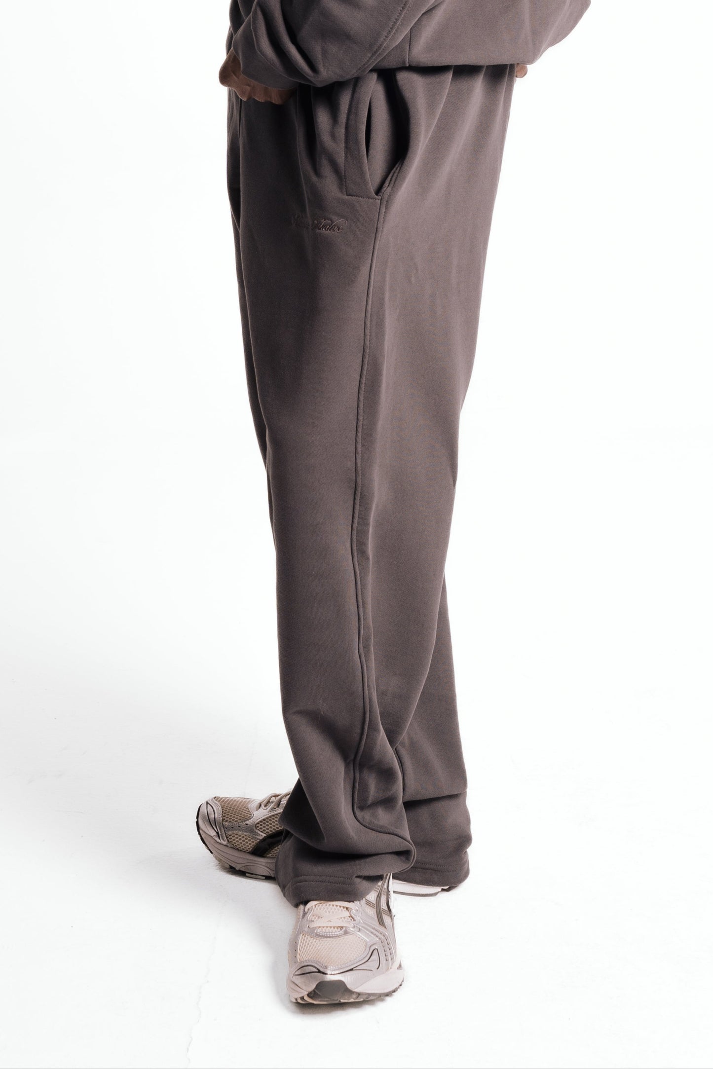 Open Leg Sweatpants - Stone