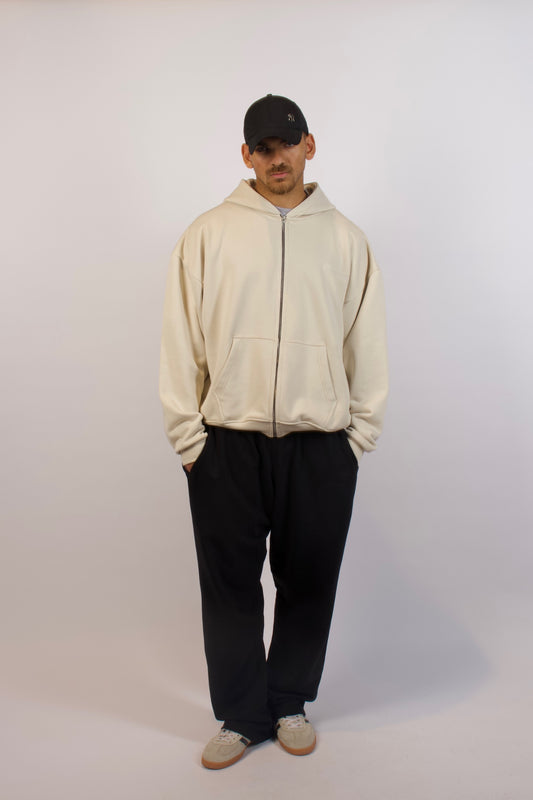 Heavyweight Zip-up - Cream