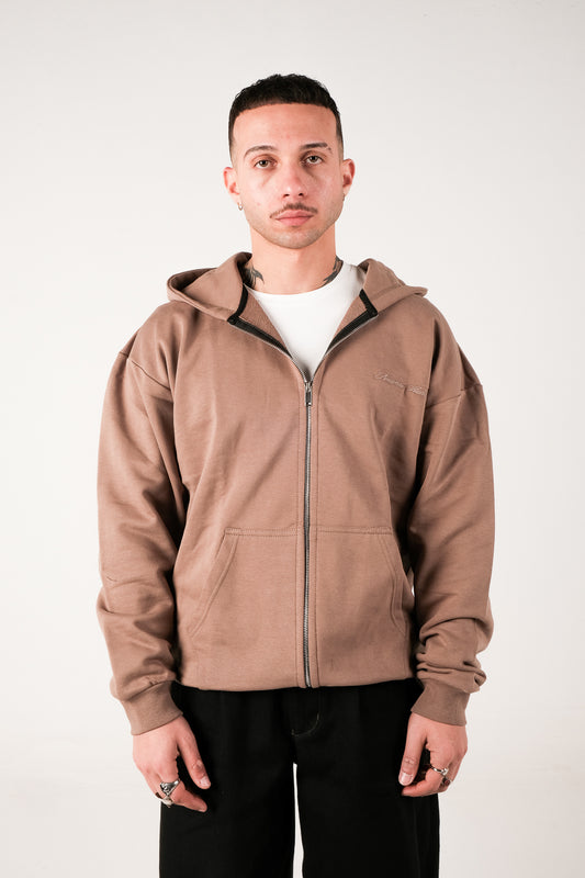 Heavyweight Zip-up - Mocha