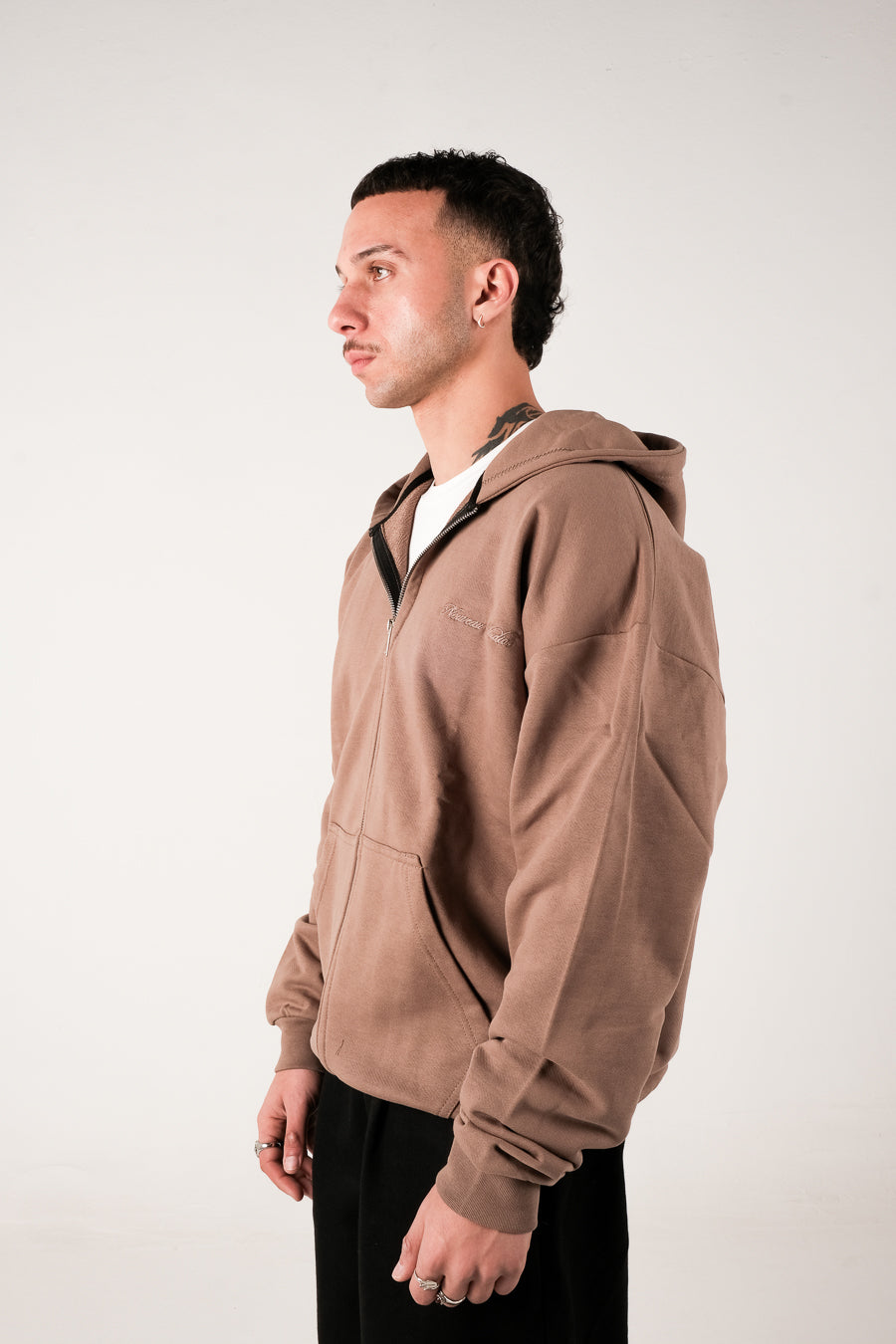 Heavyweight Zip-up - Mocha