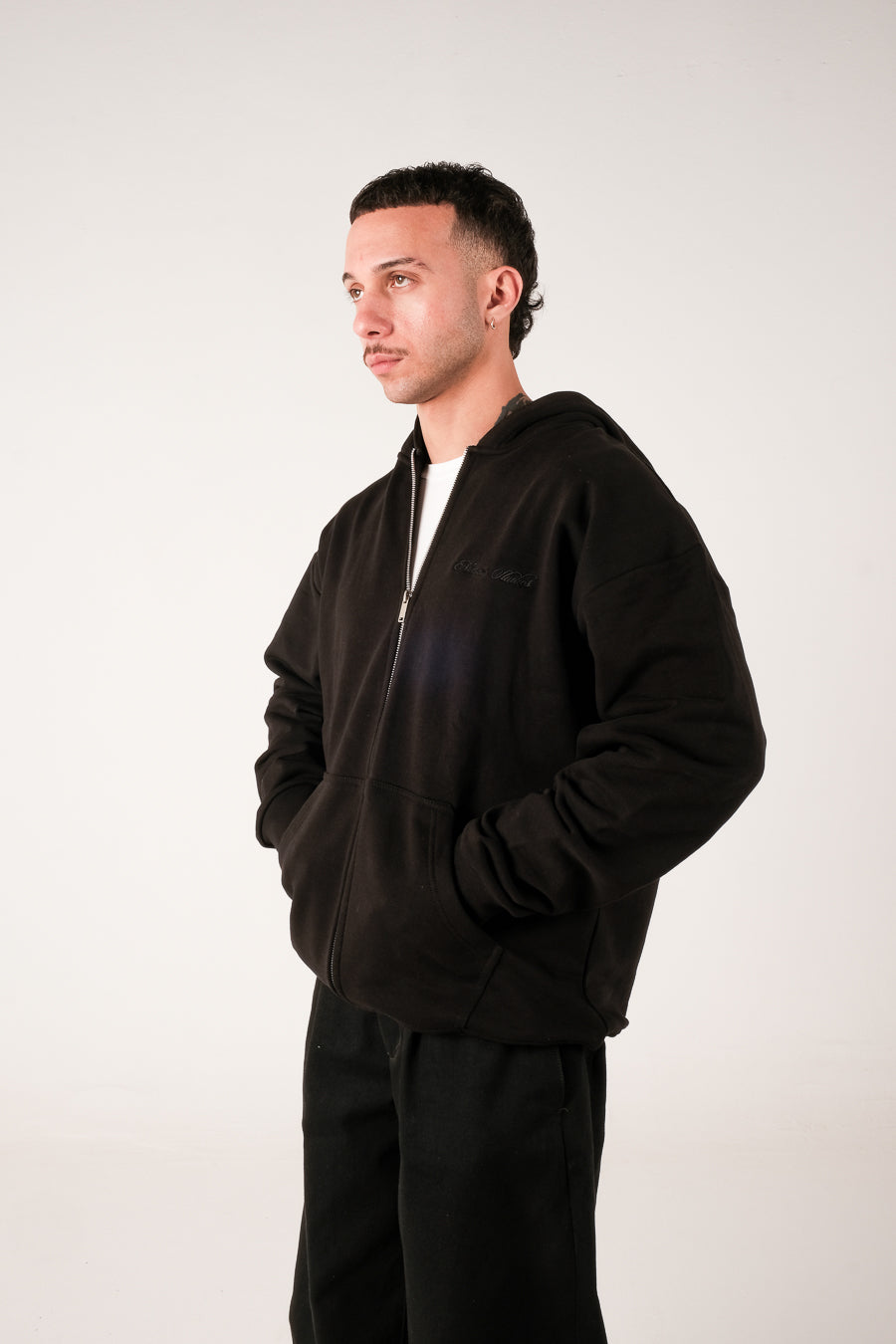 Heavyweight Zip-up - Black