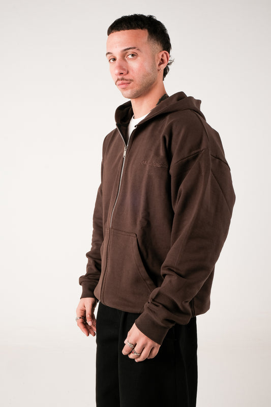 Heavyweight Zip-up - Espresso