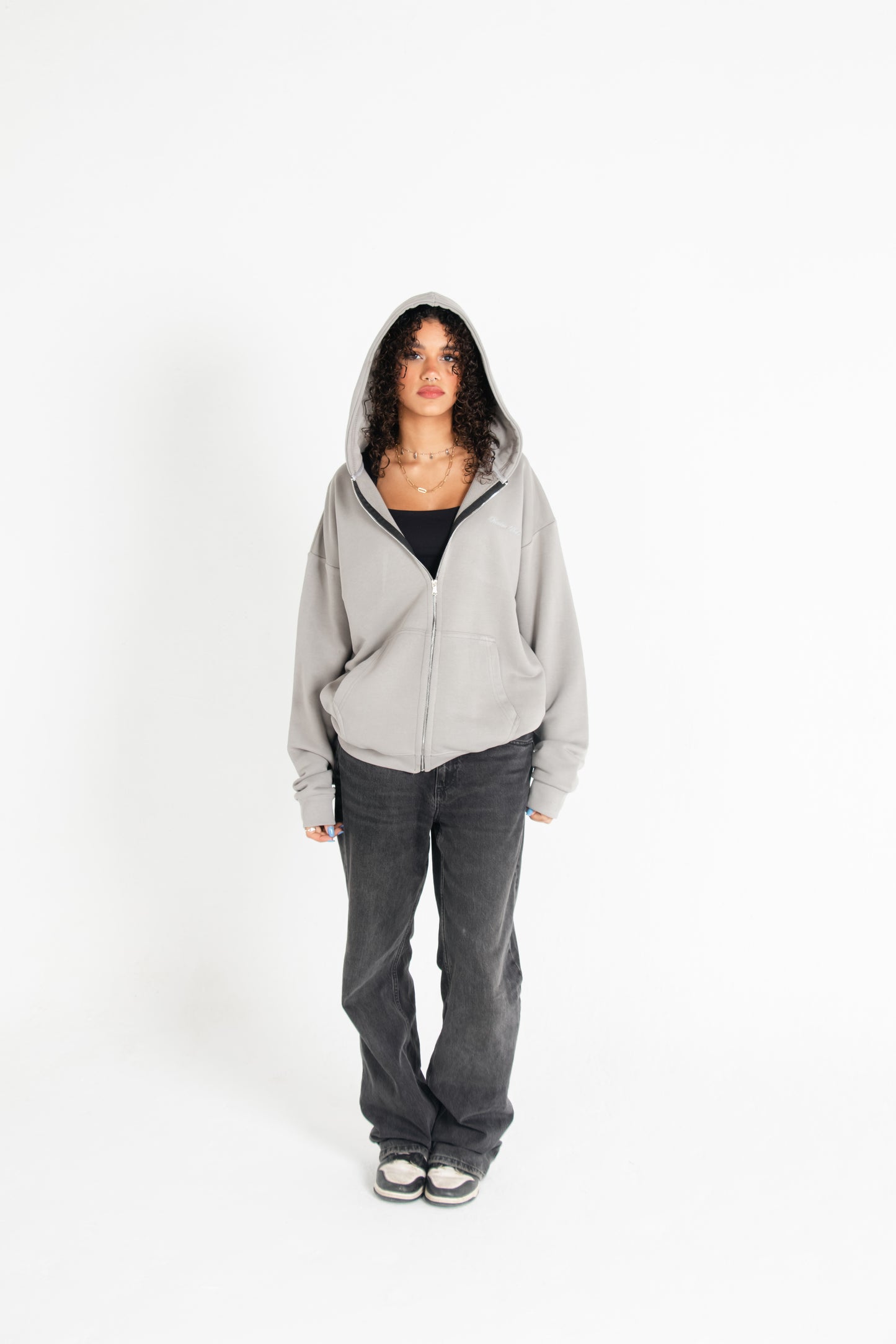 Heavyweight Zip-up - Concrete Grey