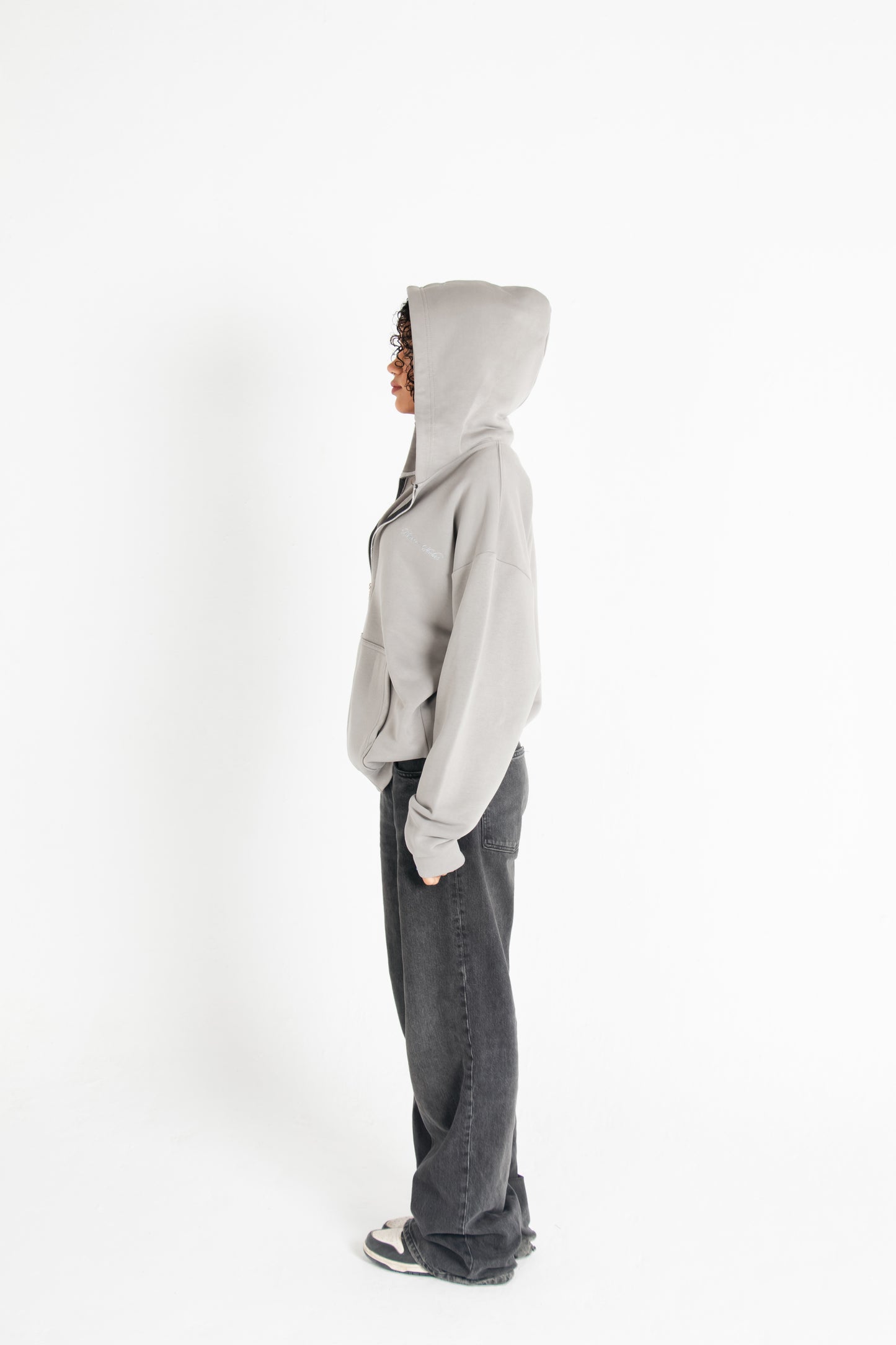 Heavyweight Zip-up - Concrete Grey